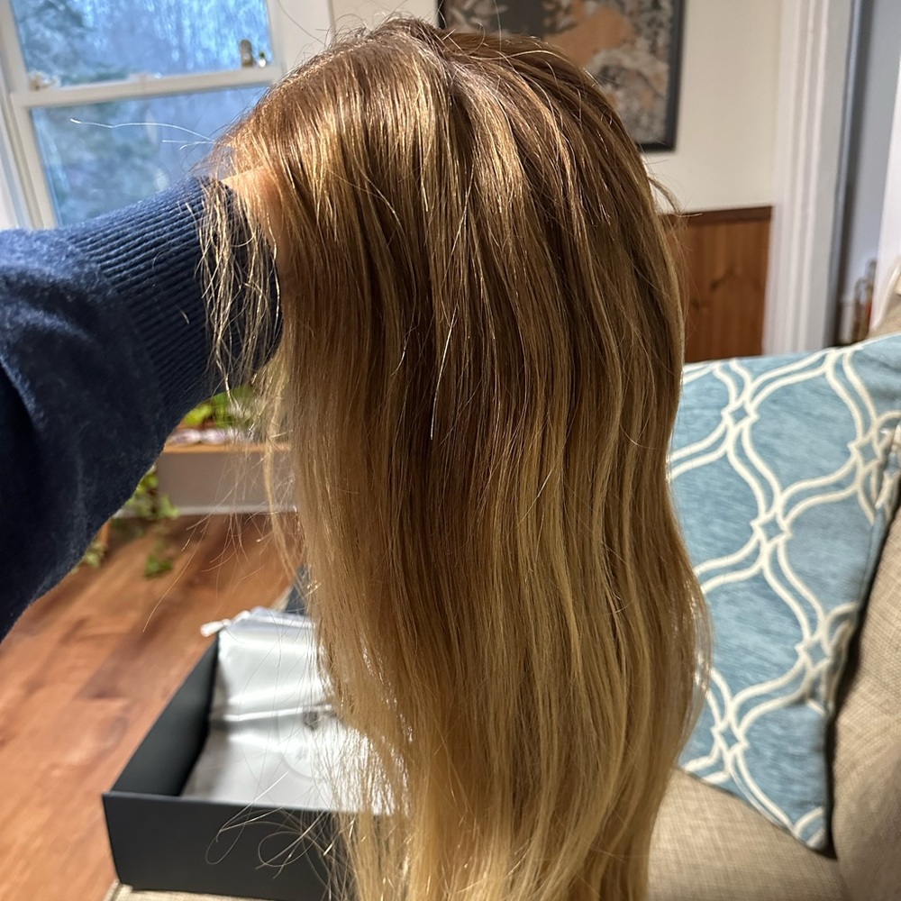 100% human hair hand tied wig w/bleached knots&HD lace. Scroll thru for video.